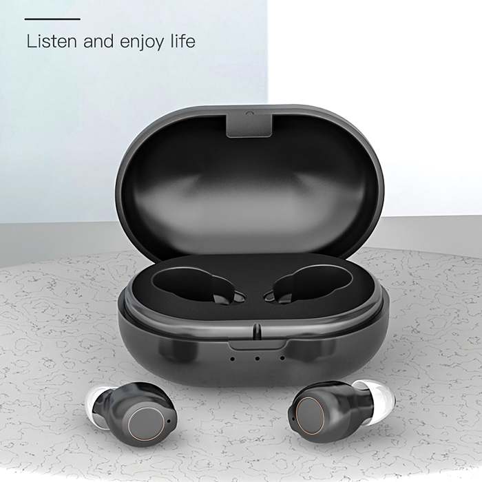 Hearing Amplifier Rechargeable Sound Amplifier for Seniors Noise Reduction Touch Screen Wear Regardless of Left Right