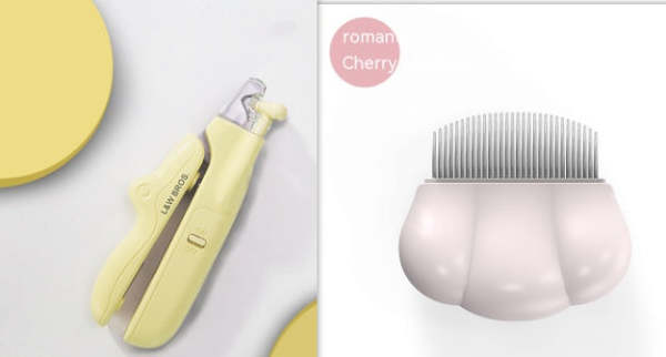 Pet nail clippers with LED light.