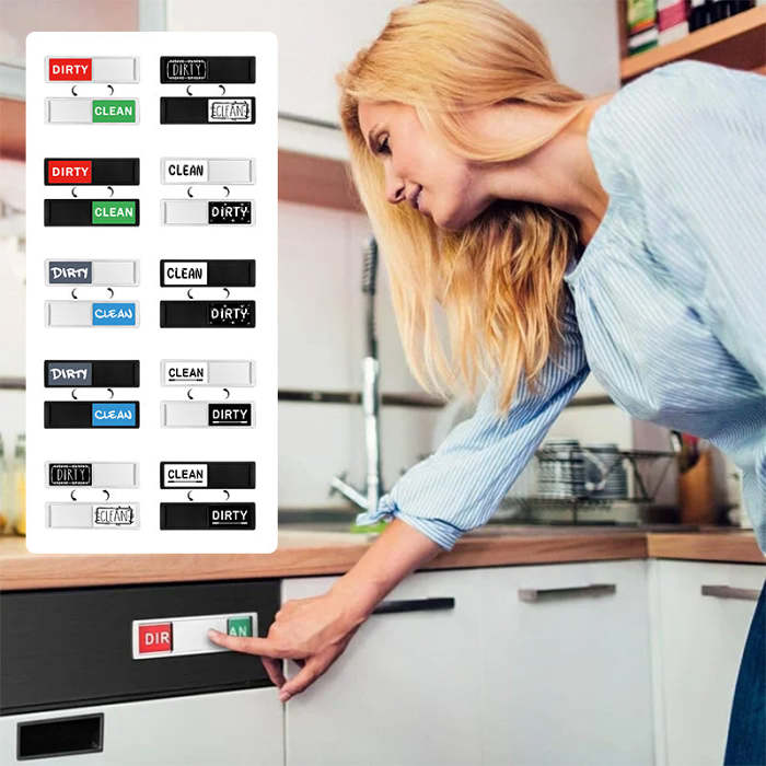 Clean Dirty Dishwasher Magnet Indicator Sign