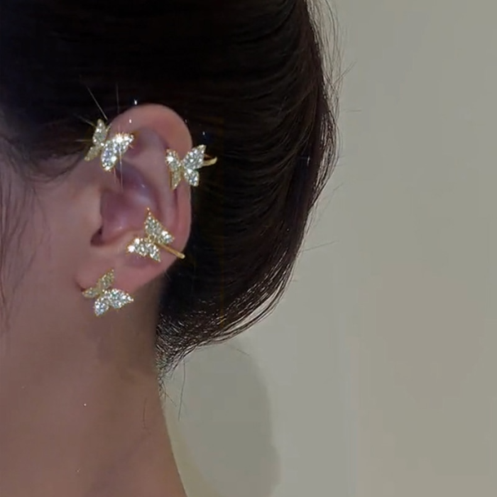 Butterfly Non Piercing Ear Cuff Earrings