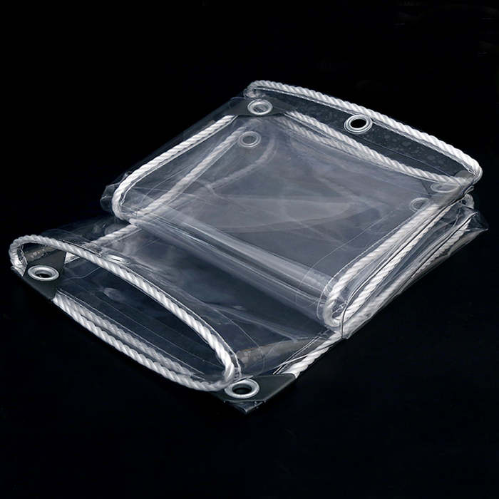 PVC Tarp with Eyelets Outdoor Waterproof Ripstop Windproof Tarpaulin for Boat Patio Garden Plants
