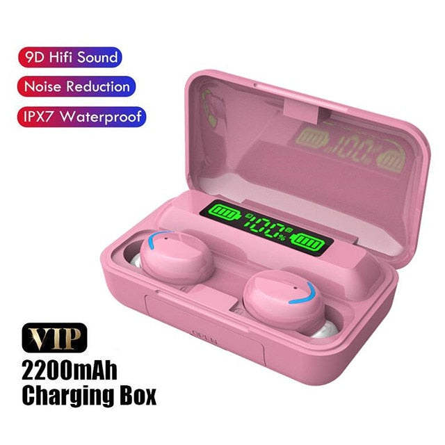 Headset with Mic Sports Waterproof Earbuds