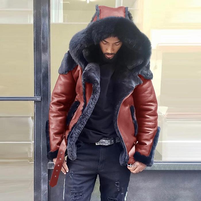 Man Sheepskin Jacket Men Winter Fur Jacket