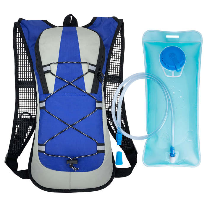 Climbing backpack with 2L water bladder, backpack water bag for camping hiking cycling running climbing cycling