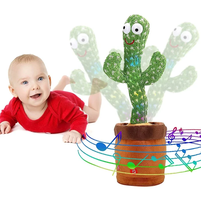 Lovely Talking Toy Dancing Cactus Doll