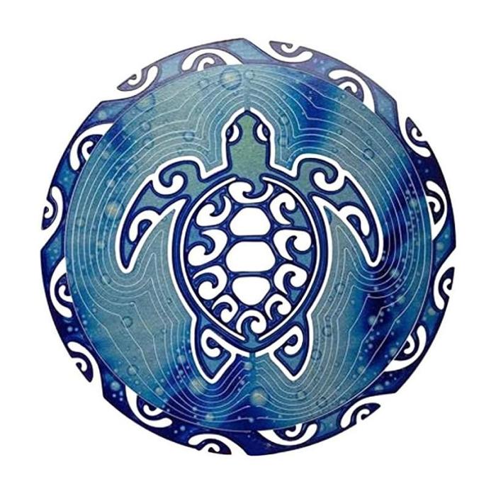 Sea Turtle Wind Spinner Outdoor Hanging Ornament