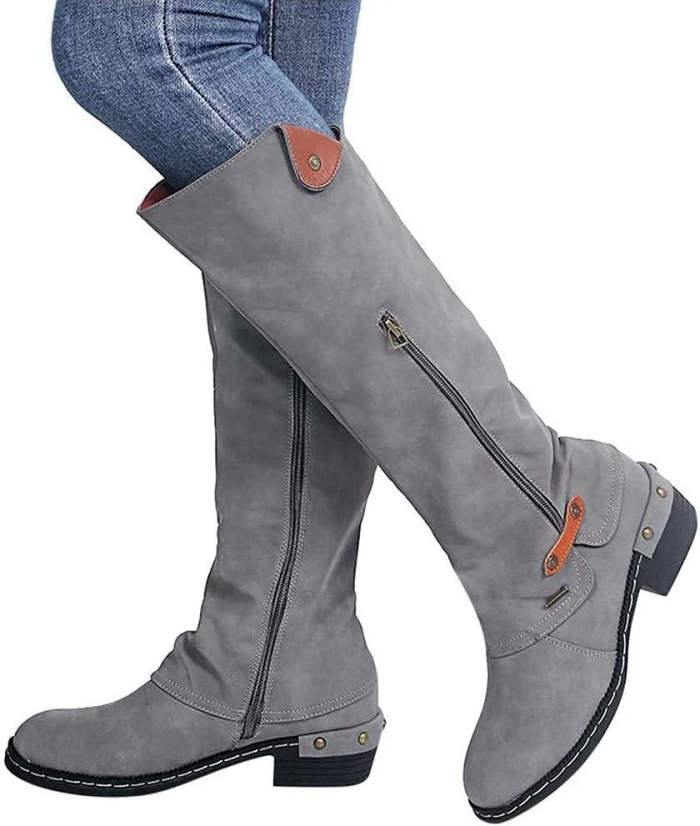 Bag Boho Winter Western Punk Side Zipper Cowgirl Boots