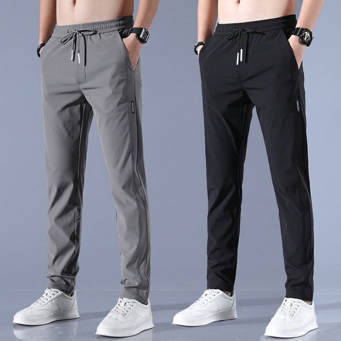 Acewonders Men’s Ice Silk Quick-Dry Stretch Pants