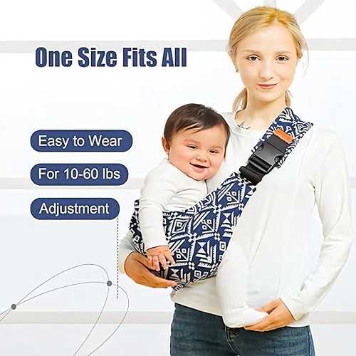 Baby Sling Carrier Newborn to Toddler