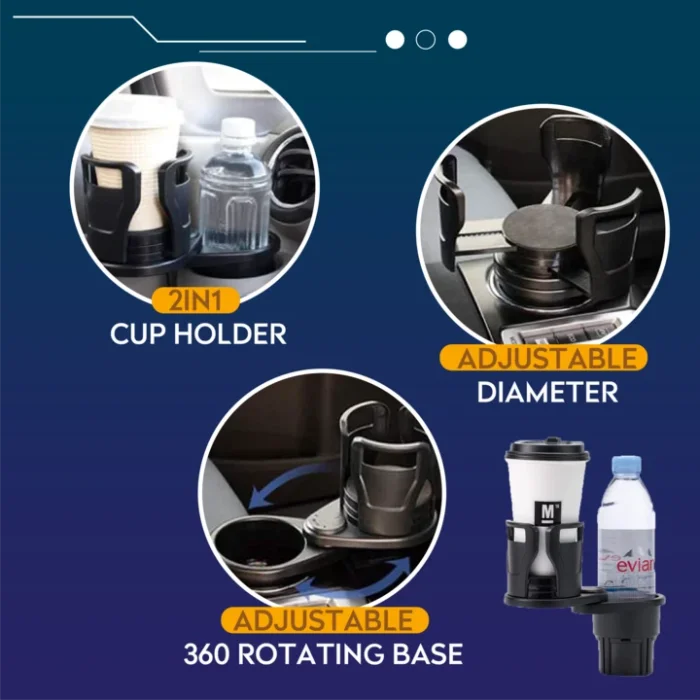 2 In 1 All Purpose Car Cup Holder