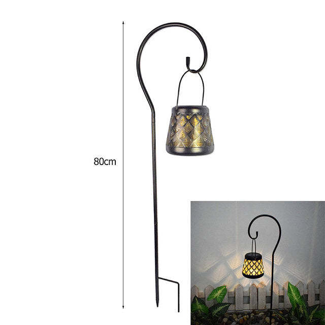 Solar Shower Watering Can Outdoor Fairy Light With Post