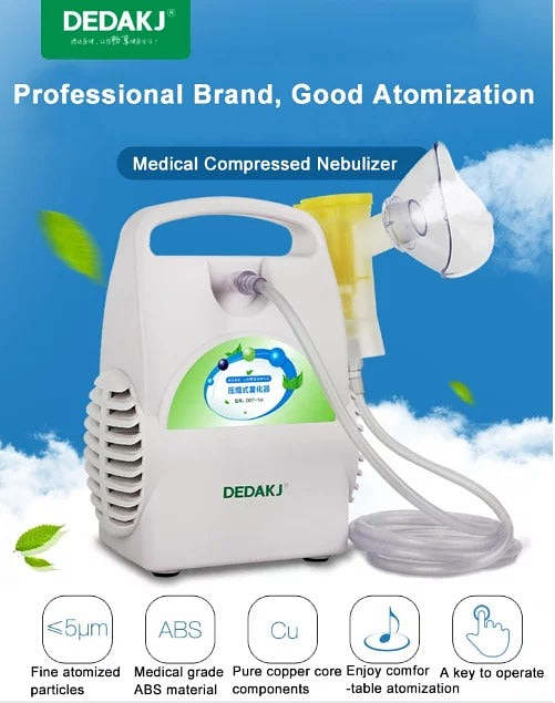 DEDAKJ DDT-1W Compressor System Nebulizer Portable Reliable Compressor Equipment for Daily Home Use and Travel