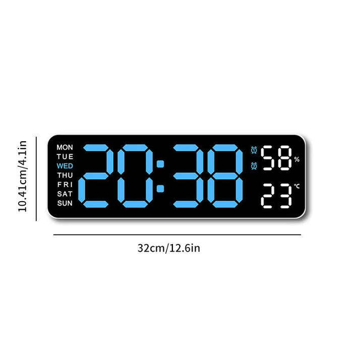 Upgraded Digital Wall Clock Large Display