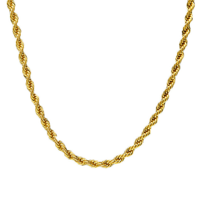 Solid Gold Rope Chain