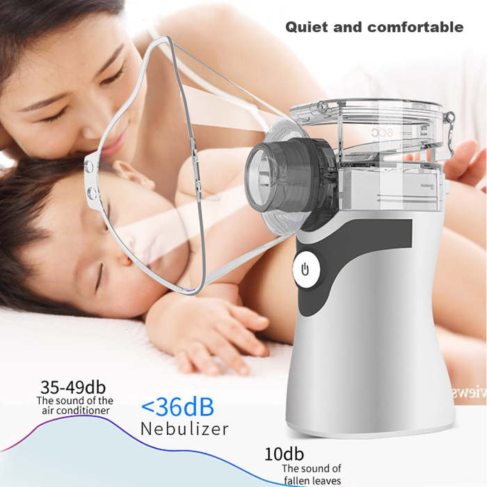 Portable Handheld Ultrasonic Compressor Nebulizer Machine Cool Mist Inhaler Kit for Home and Travel