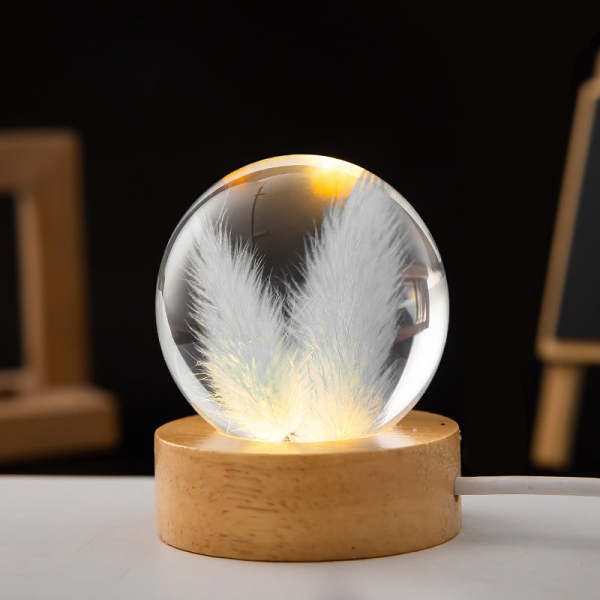 Crystal ball LED night light