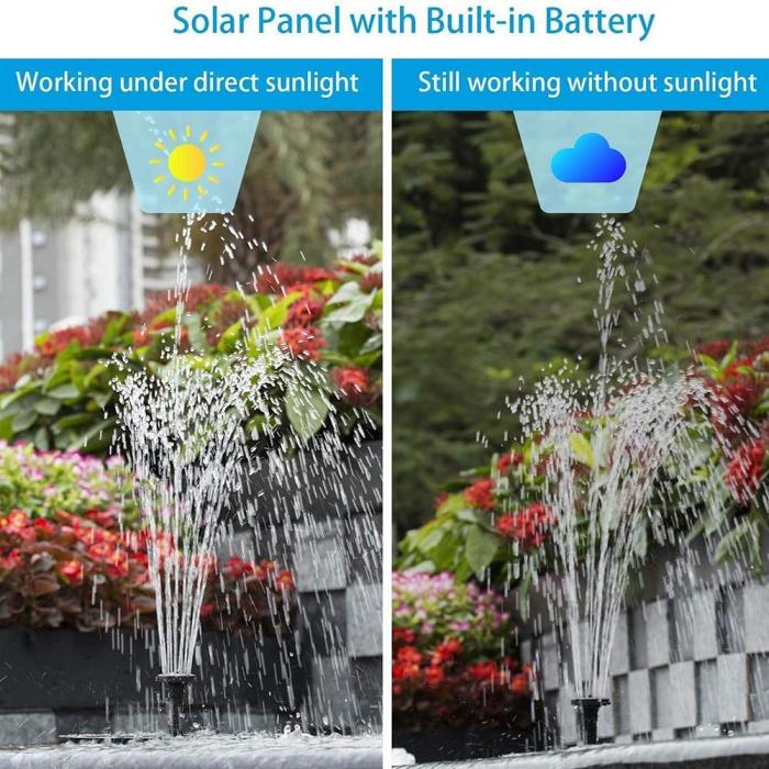 Solar Powered Water Fountain