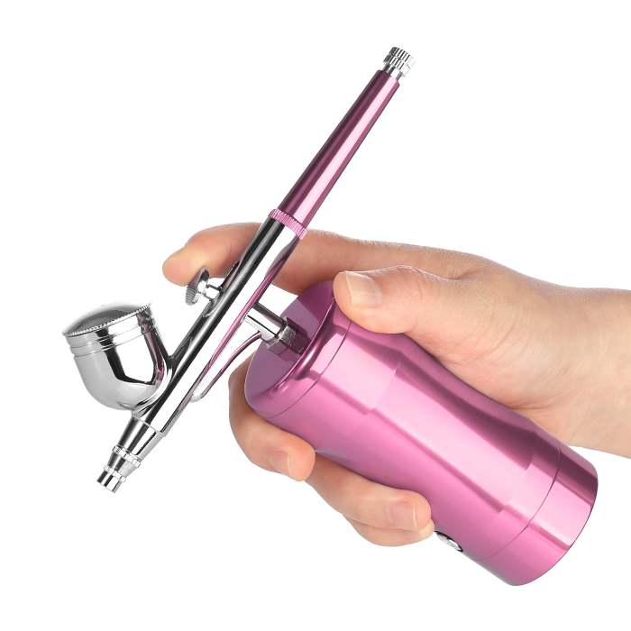 Handheld Airbrush Kit, Mini Air Compressor Spray portable Airbrushing System Kit