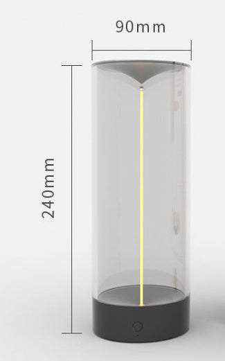Rechargeable LED camping light.