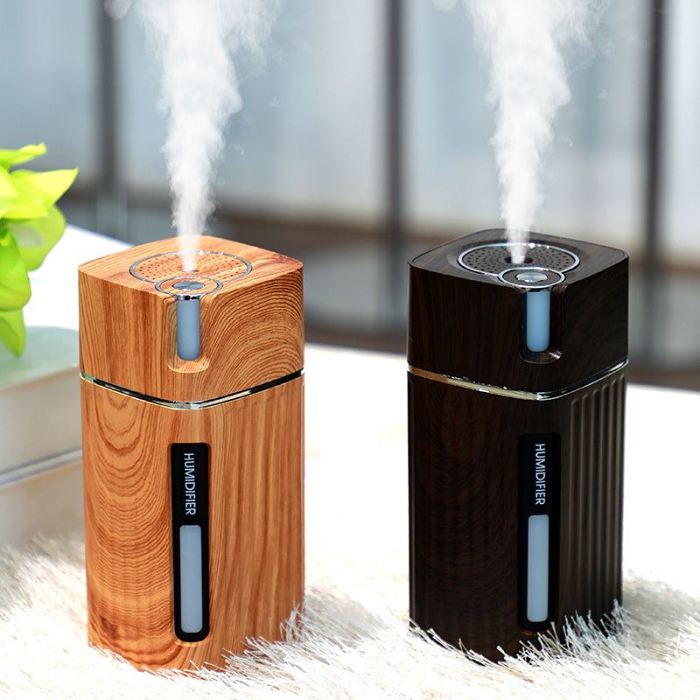 Ultrasonic Air Humidifier USB Mini Mist Maker LED Light by Veasoon