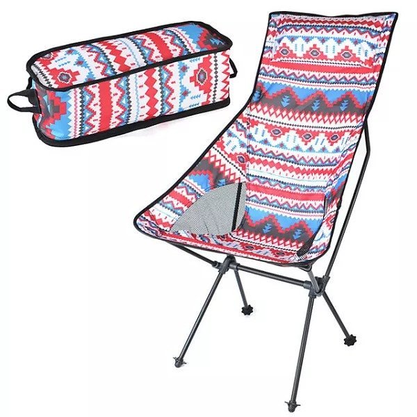 Camping Chair High Back with Headrest Foldable Outdoor Portable Chair