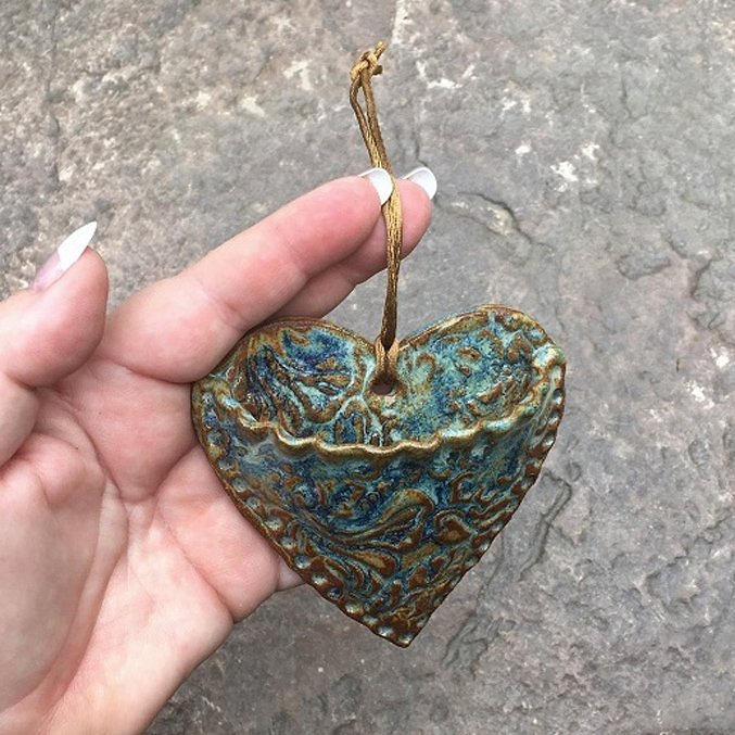 Planting Succulent Heart Pocket Planter