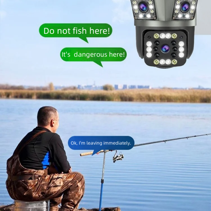 Outdoor Waterproof Wireless WiFi HD Triple Security Camera