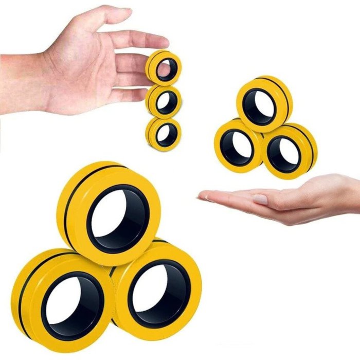 Fun And Anti-stress Magnetic Rings : Make Your Day More Fun And Less Stressful