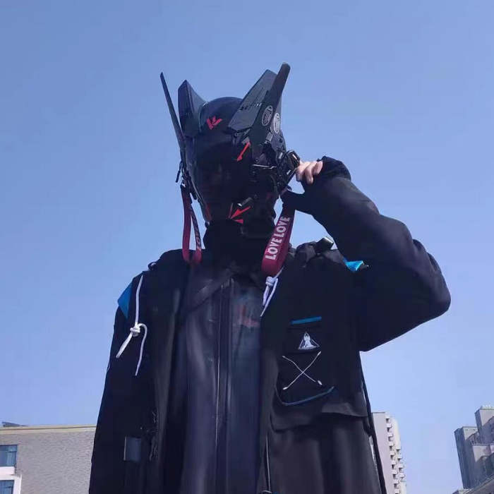 LED Sci-Fi Cyberpunk Helmet Mask (15 Styles) One Size Fits Most
