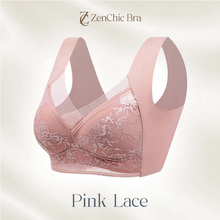 Wirefree Comfort Lift Push Up Mesh Lace Bra