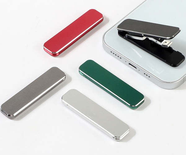 Folding portable phone holder.