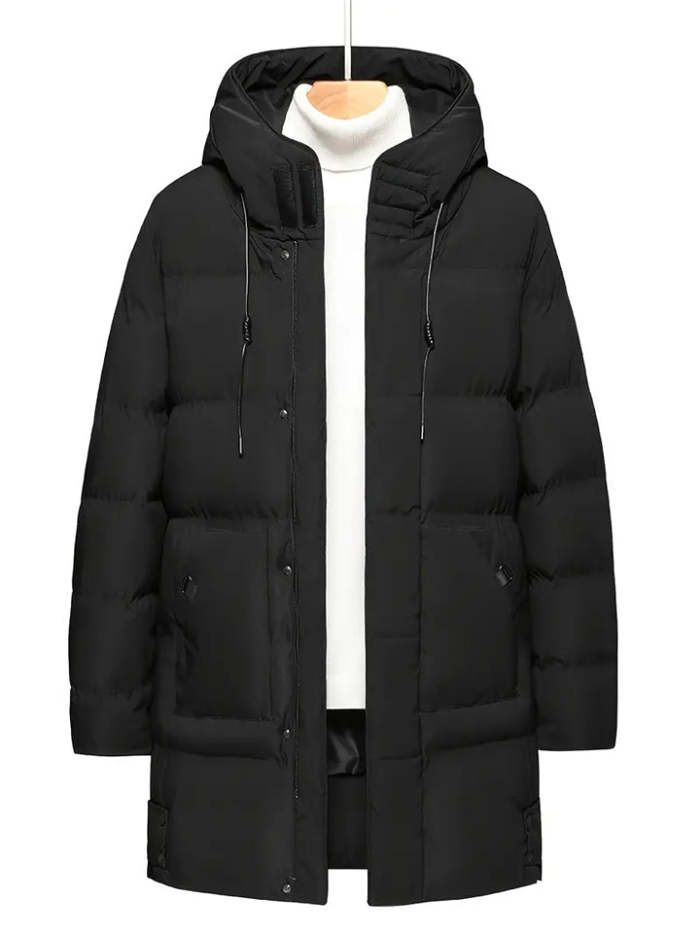 Winter Cotton-padded Jacket Mid-length Down Coat for Men