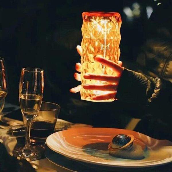 USB ROSE SHADOW CRYSTAL LAMP