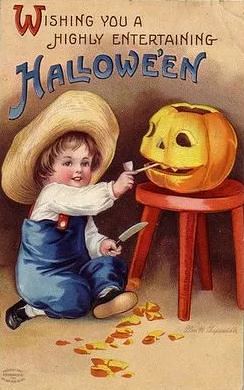 Vintage Halloween Postcard ( 24 pcs )
