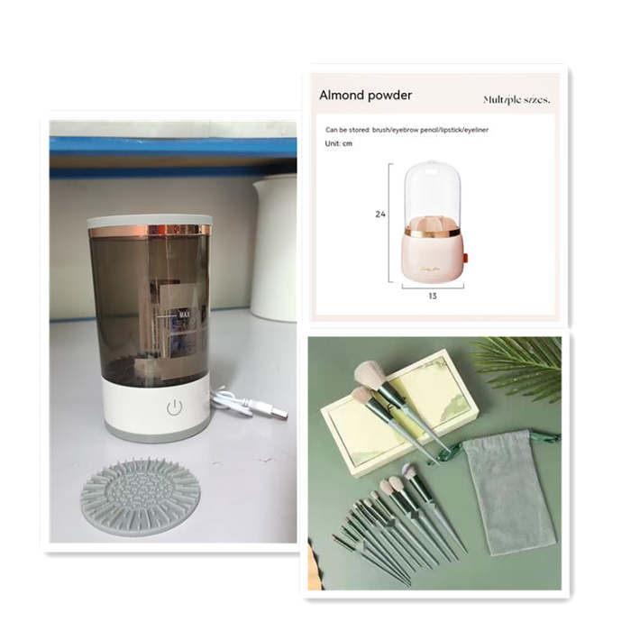 Portable Electric Makeup Brush Cleaner: USB Charging