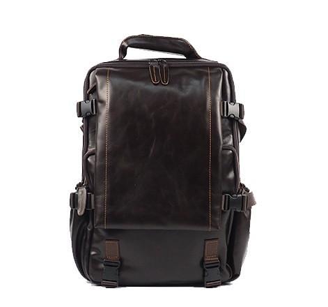 Cool Mens Leather 15inch Laptop Backpack Satchel Backpack Leather School Backpack for Men