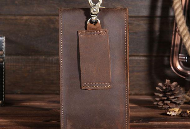 MEN LEATHER Belt Pouch WAIST BAG HIP PACK BELT BAGs CELL PHONE HOLSTER