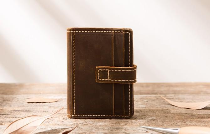 Leather Mens Card Holder Slim Front Pocket Wallets Card Wallet for Men
