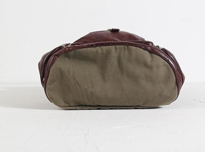 Genuine Leather Mens Cool Backpack Sling Bag Large Black Travel Bag Hiking Bag for men