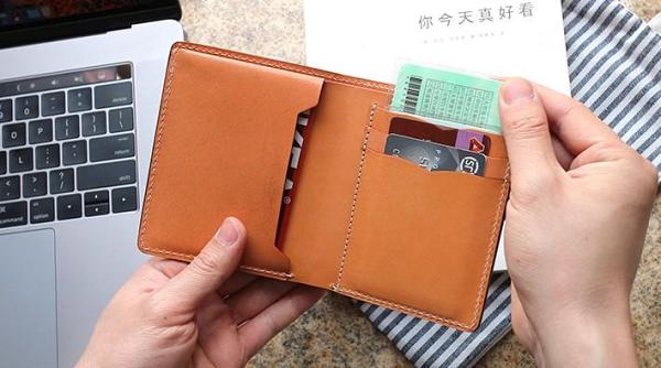 Cool Leather Mens Camouflage Small Wallet Front Pocket Wallet Slim Wallet for Men