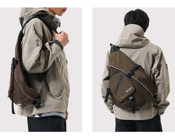 Cool Travel Large Sling Bag For Big Men Polyester Sports Large Hiking Sling Bag For Women