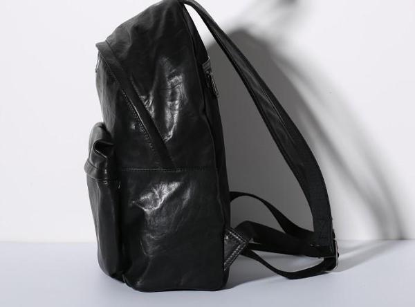 Genuine Leather Mens Cool Backpack Sling Bag Large Travel Bag Hiking Bag for Men