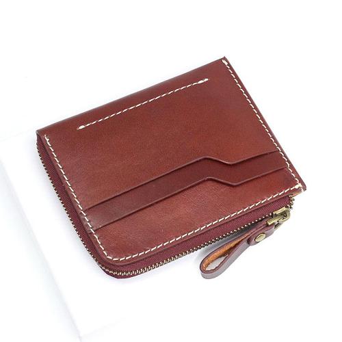 Leather Mens Front Pocket Wallets Small Slim Wallet Card Wallet Change Wallet for Men