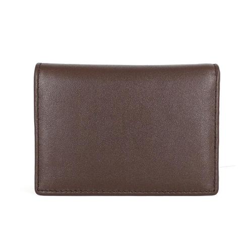 Leather Black Coffee Mens Small Card Wallet Coin Wallet Front Pocket Wallet for Men
