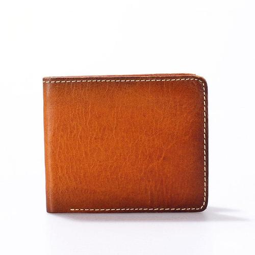 Vintage Leather Men Slim Small Wallet Bifold Small Wallet for Men
