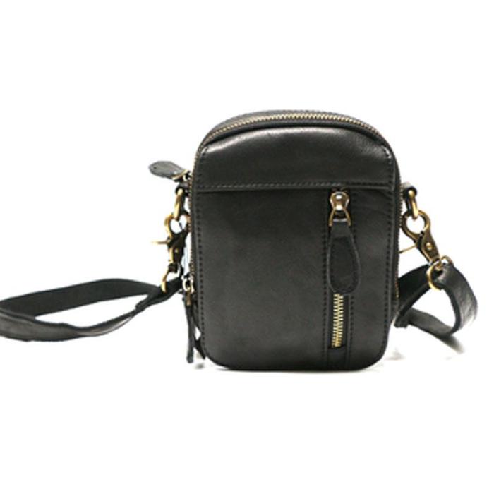 Cool Leather Belt Pouch Mens Waist Bag Shoulder Bag for Men