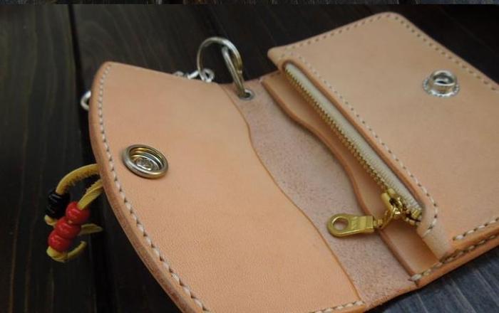 Handmade Leather Mens Cool Slim Leather Envelope Wallet Men Small Wallets Bifold for Men