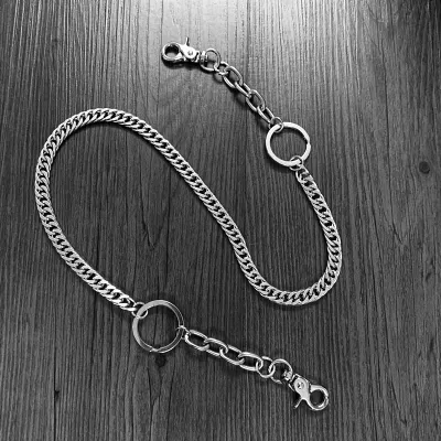 Cool Silver Long Mens Womens Pants Chain Wallet Chain Long Biker Wallet Chain For Men