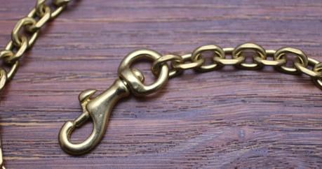 Cool Men's Handmade Brass Long Pants Chain Biker Wallet Chain For Men