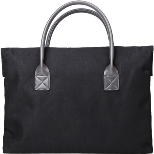 Fashion PVC Canvas Casual Black Men's Handbag Briefcase Business Laptop Handbag For Men